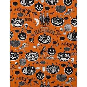 Alexander Henry Crafty CALAVERAS FABRIC Orange