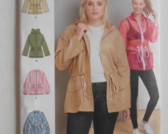 Anorak Jacket Sewing Pattern - Simplicity S8843 - Women's Size L-XXL