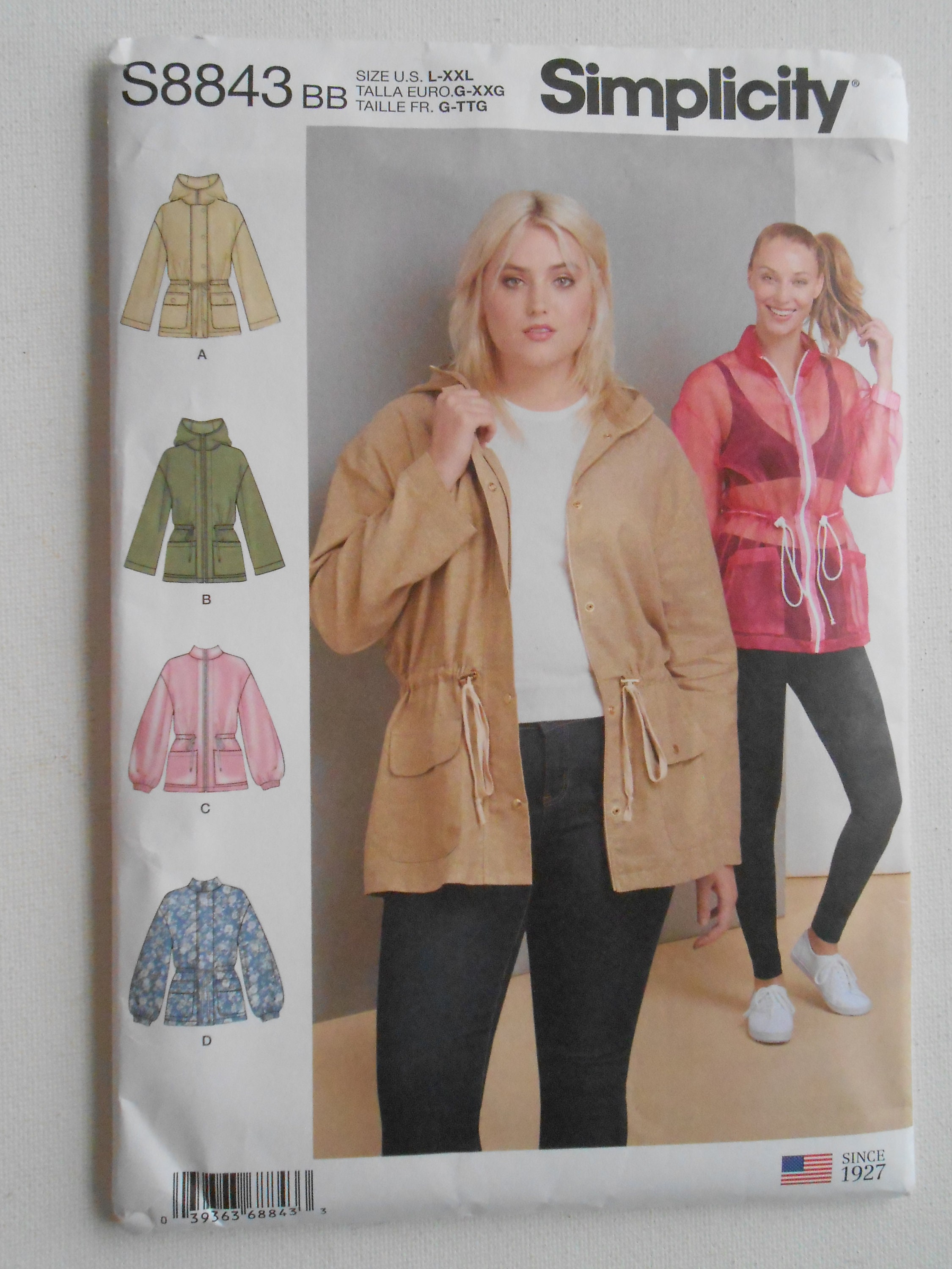 Women's Front Closing Anorak Jacket With or Without Hood Etsy