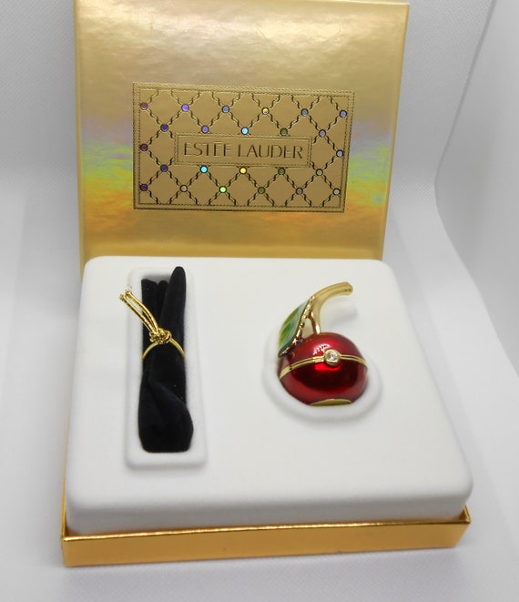 Estee Lauder Red Cherry, Beautiful Solid Perfume … - image 7