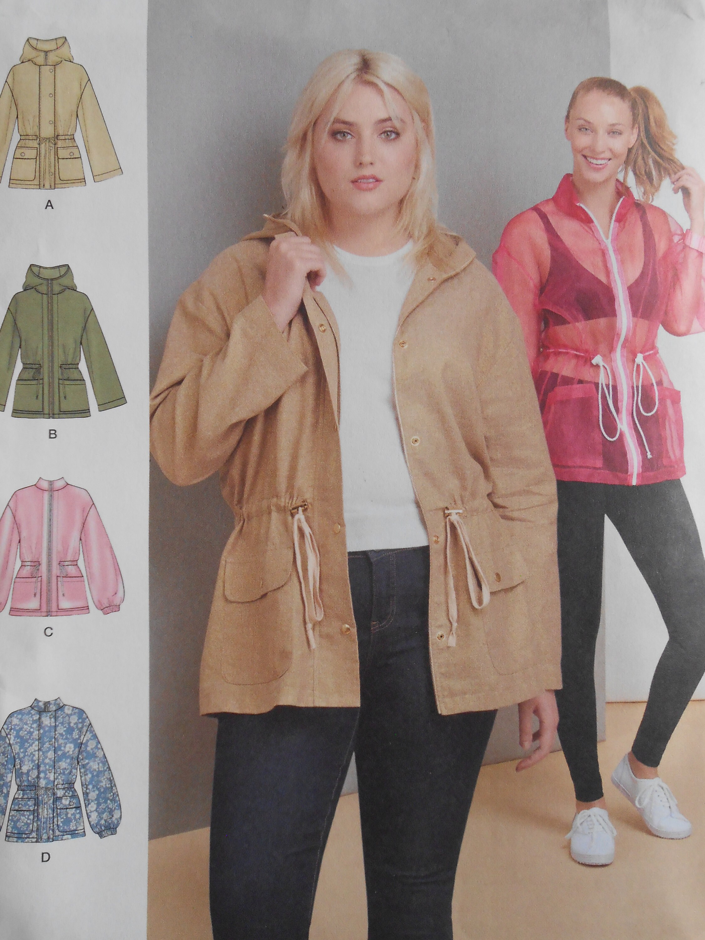 Women's Front Closing Anorak Jacket With or Without Hood Etsy