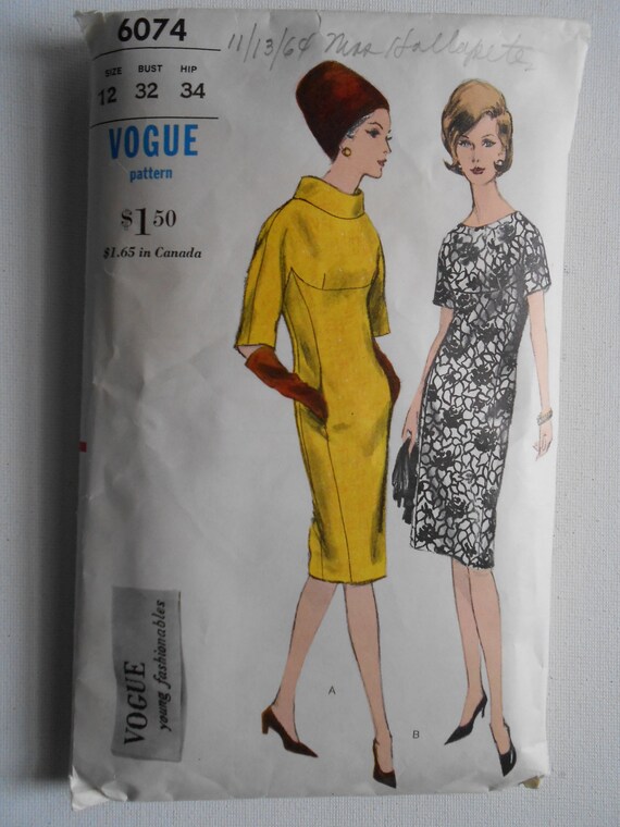 Vintage 60s Young Fashionables Slim Sheath Wedding Guest Etsy
