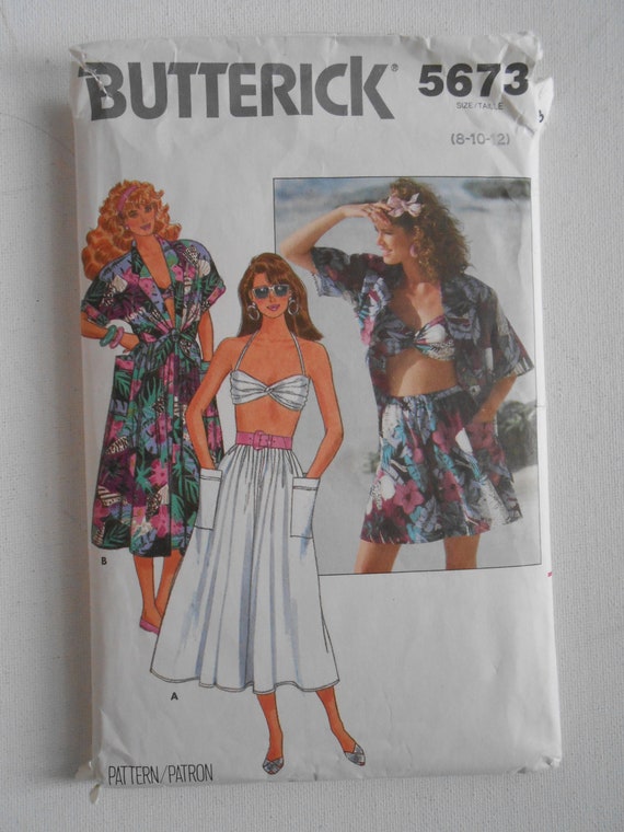 Vintage 80s Shirt Halter Neck Bra High Waist Shorts Flared Etsy