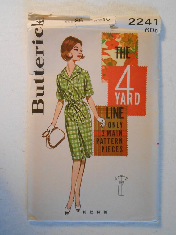 shirtwaist dress 1960s