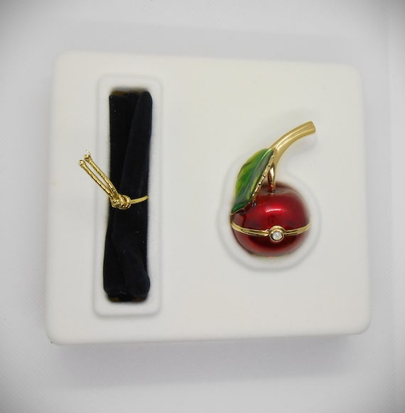 Estee Lauder Red Cherry, Beautiful Solid Perfume … - image 1