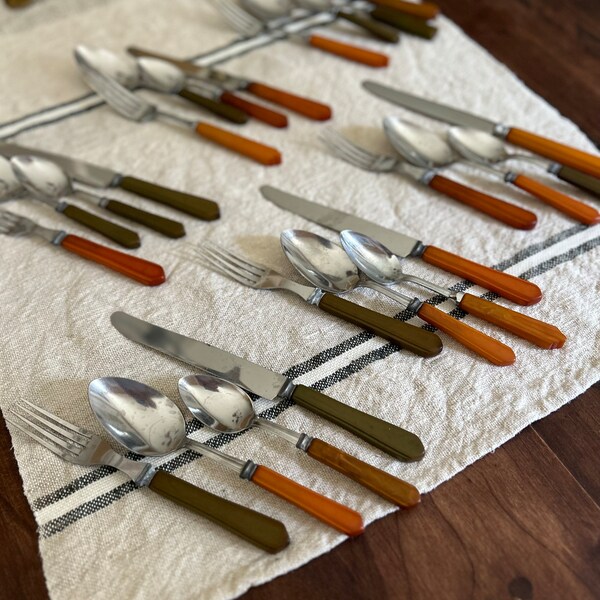 Bakelite Flatware Etsy