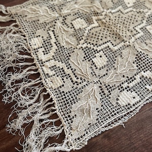 Vintage Crochet Macrame Boho Pillow Cover Pillowcase