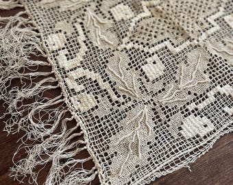 Vintage Crochet Macrame Boho Pillow Cover Pillowcase