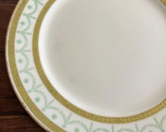 Antique English Porcelain Dinner Plate Cauldon Set of 5 Fine Dining Holidays