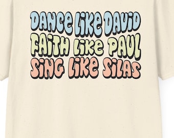 Balla come David Fede come Paul Canta come Silas Lode Adorazione Camicia cristiana T-shirt a maniche corte unisex da donna e da uomo