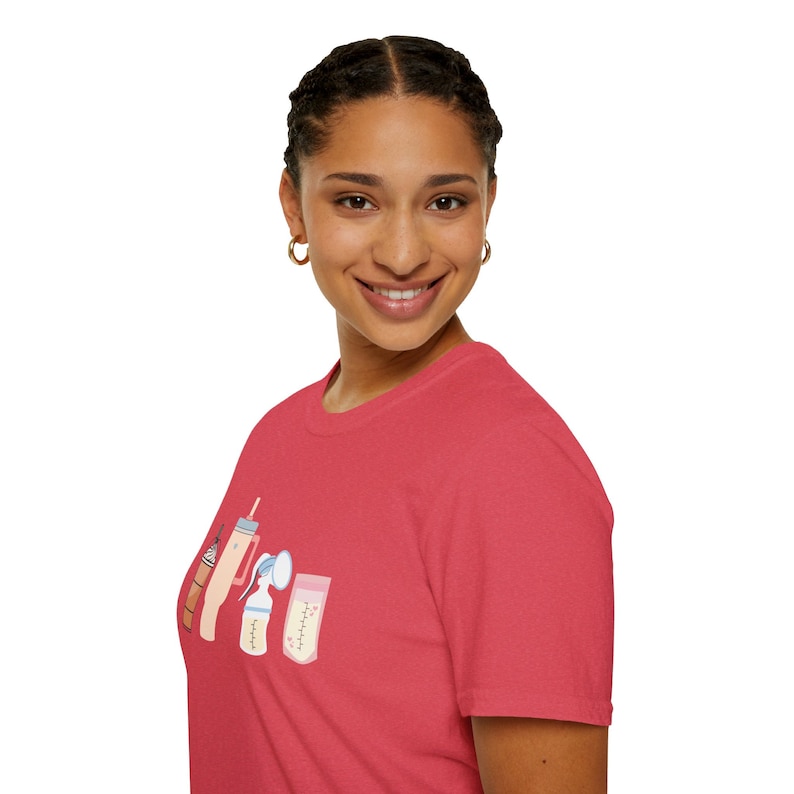 Breast Pumping Life Essentials Shirt Stanley Tumbler Iced Coffee Baby Milk Breastfeeding Tee Logo Icons T-Shirt