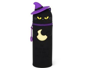 LEGAMI HALLOWEEN CAT Soft Silicone Pencil Case - Limited Edition 2025 - Kawaii 2 in 1