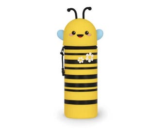LEGAMI BEE Pencil Case - Kawaii 2 in 1 Soft Silicone Pencil Case - New 2025