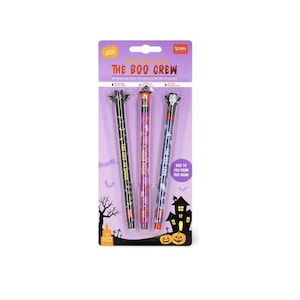 LEGAMI The Boo Crew 2024 - Bolígrafos de gel borrables de edición limitada de HALLOWEEN - Juego de 3: Murciélago, Drácula y Bruja, descontinuados
