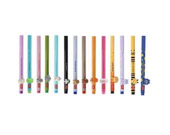 Set of 14 - LEGAMI LOVELY FRIENDS Gel Pens - Includes the 4 New 2025 Pens (Bee, Hippo, Lion & Monster)