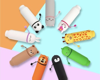 LEGAMI STIFTETUI - Kawaii 2 in 1 Weiche Silikon Federmäppchen - Verschiedene Variationen