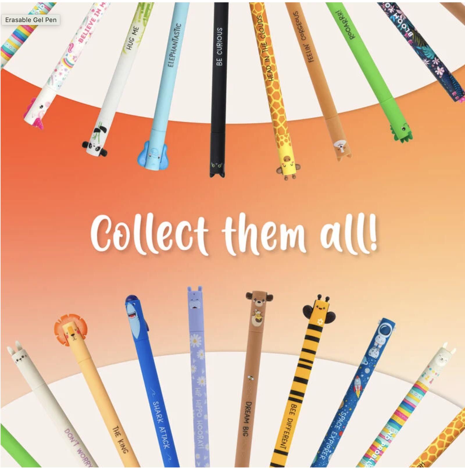 Set 14 Penne Gel Cancellabili LEGAMI | Con Disegni Animali | Punta 0.7mm | Inchiostro Termosensibile - Foto 7