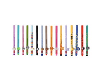 Set of 16 - LEGAMI LOVELY FRIENDS Gel Pens - Includes the New 2026 Pens (Ladybug & Gorilla)