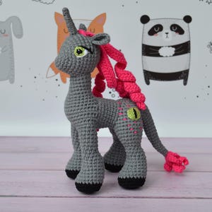 Custom Crochet Pony Plush,Handmade Posable Doll,Little pony