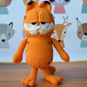 Crochet cat toy, Ginger cat, Fat Cat, Movie hero, Organic toy, Baby gift toy, Newborn gift, Movie inspired design, Orange Cat, Sad Cat
