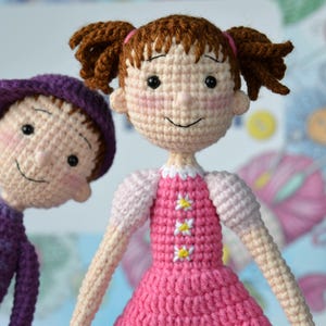 Pinkalicious Pinkerton doll,Pinkalicious&Peterrific,Crochet Doll,Doll from cartoon,Custom doll,Crochet Doll,Movie Inspired,Peter Pinkerton