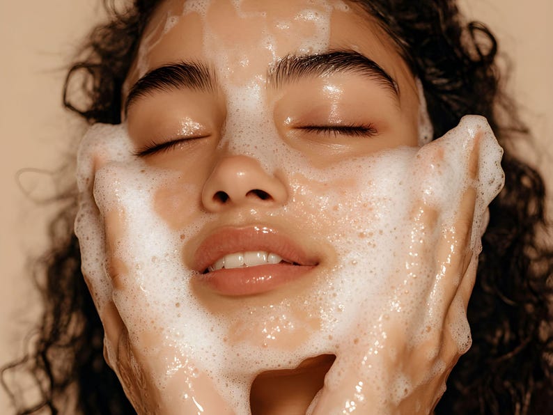 Melanin Skincare Stock Images 
Diverse Female Model Stock Photos Aesthetic Skincare Stock Photos