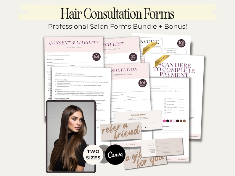Hair Client Record Form, Consultation Forms for Hair, Consultation Forms Hairstylist, Hairstylist Consultation Forms, Client Intake Form Hair Color