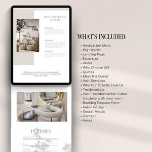 Hair Website, Hairstylist Website, hair salon business