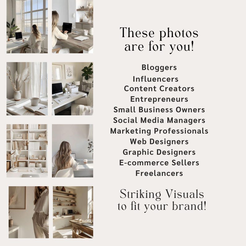 Home Office Stock Photo, Beige Stock Photos, Faceless Marketing, Instagram Reels, Neutral Aesthetics, Work from Home Photos, Girl Boss Stock Photos, Empowered Woman Photo
