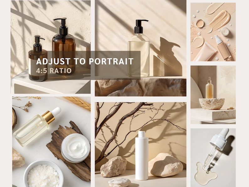 Skin Care Stock Photos Bundle Beauty Products Branding Business Instagram Reels Beauty Stock Photo