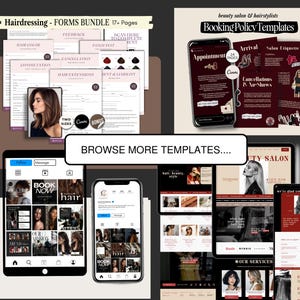 Consultation Form Hairstylist Client Intake Hair Color Consent Waiver Patch Test Beauty Salon Template Hairdressing Forms Bundle Hairstyling