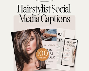 Haare Social Media Caption Pack Friseur Zitate Friseur Content-Ideen für Beauty Business
