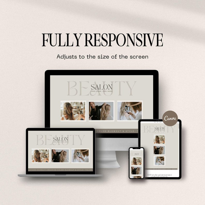 Booking Template Hairstylist, Beauty Salon, hair acuity