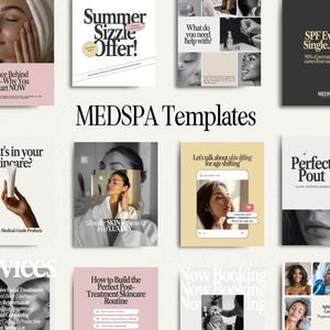 Aesthetics Medspa Instagram Templates Botox Filler Post Ideas Nurse Injector Social Media Template Medspa Beauty Skincare Esthetician Posts