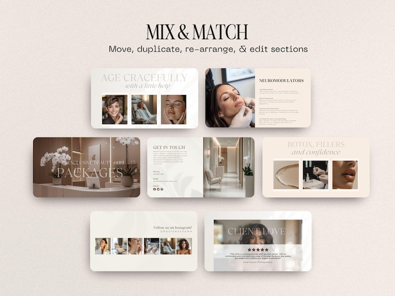 Esthetician, Skincare Aesthetic Medspa Premium Wellness Beauty Website Template