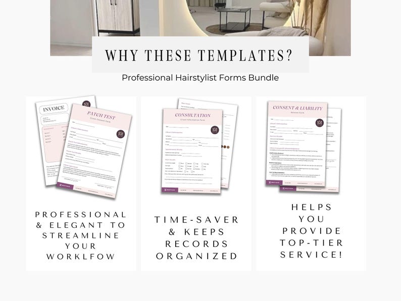 Editable Hairdressing Contract Forms, Hair Dresser Intake Form, Hair Consultation, Esthetician Business, Hairstyling Service Agreement