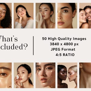 Melanin Skincare Stock Images Luxury Esthetician Branding