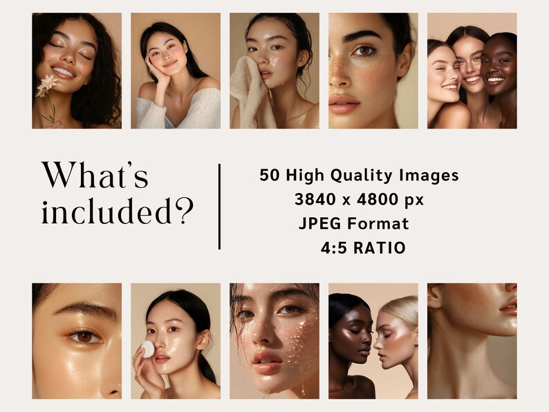 Melanin Skincare Stock Images Luxury Esthetician Branding
