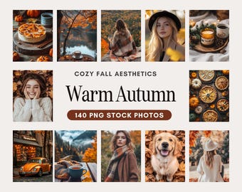 Lot de photos d'automne chaud et esthétique