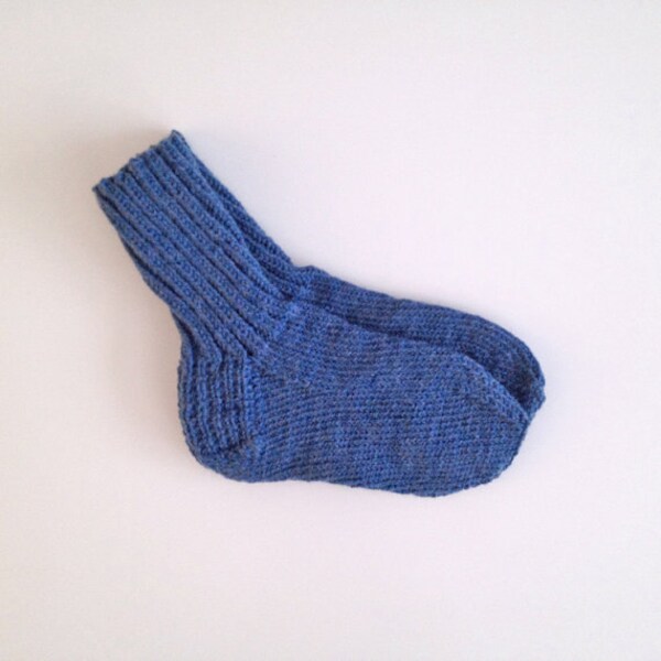 Royal blue wool knit socks US women's size 6 - 9