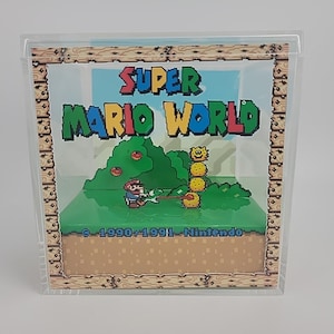 Super Mario World Handmade Diorama Cube Fanart