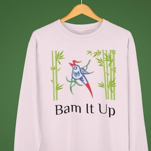 Mahjong Bird Bam Sweatshirt: Game Night Jumper, Mahjong Lover Gift