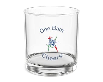 Mahjong Bird Bam Rocks Glass: Funny Cocktail Gift for Mahjong Players