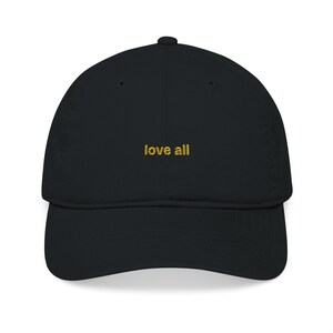 Embroidered Tennis Hat, Simple Love All Tennis Cap, Tennis Lover Gift, Tennis Apparel, Sporty Baseball Cap, Tennis Player Accessory