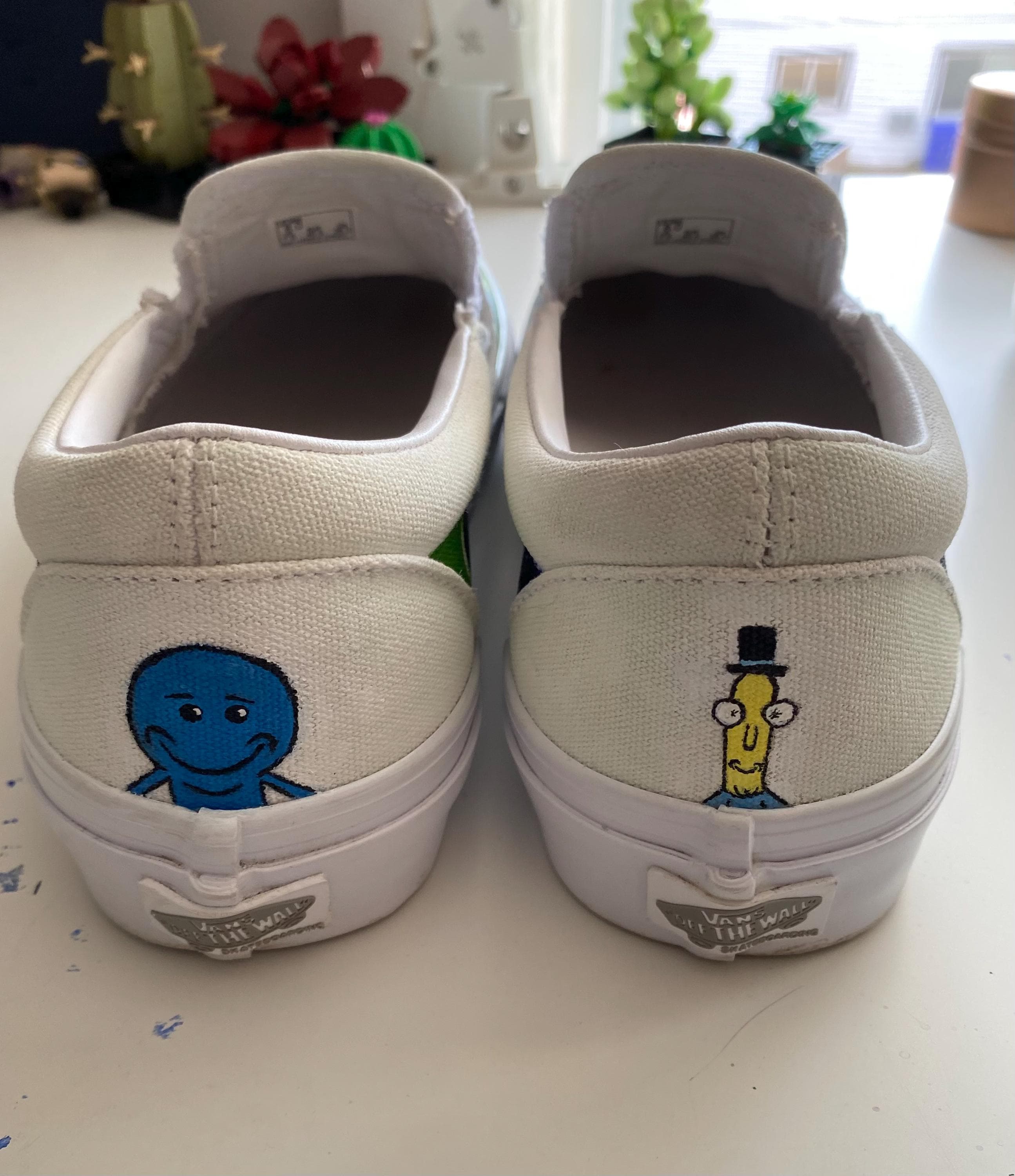 Rick and Morty Cartoon Custom Hand-painted Van Shoes - Etsy