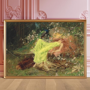 A Fairy Tale by Arthur Wardle | Vintage Fine Art Digital Download | Fantasy Enchanted Forest Decor | Dreamy Mythological Woodland Print