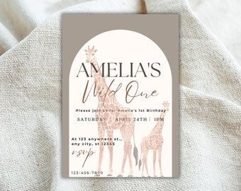 1st Birthday Invitation - Wild One