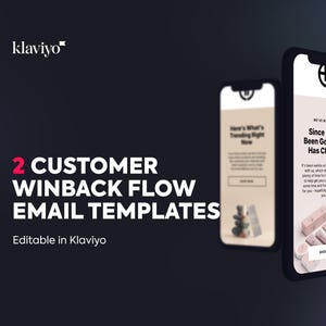 Customer Winback Email Templates for Klaviyo | Klaviyo Automated Flow, Email Templates, Customer Winback Flow, Email Marketing Templates