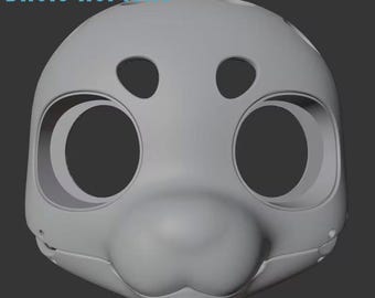 Base per bende sugli occhi per fursuit kemono base furry｜Dimensioni standard｜Regalo per feste di Halloween｜Regalo di Natale｜Maschera fursuit stampata in 3D | Maschera | Oggetti furry