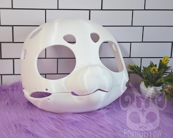 毛皮のような着ぐるみのヘッドベース Kemono V2 可動顎 3D プリント